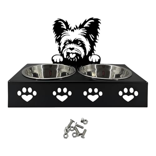 perfk Süße Haustier -Feeder -Schüssel, erhöhter Welpenfuttermittel, Welpenwasserständer Haustierhundschale für Katzen, Welpe, F von perfk