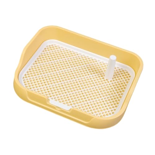 perfk Töpfchen für Hunde, Katzentoilette aus Netzgewebe, Hundetoilette, Trainingstoilette für Haustiere mit Gitter, tragbar für Welpen, Hunde, Gelb perfk Töpfchen für Hunde, Katzentoilette aus Netzgewebe, Hundetoilette, Trainingstoilette für Haustiere mit Gitter, tragbar für Welpen, Hunde, Gelb von perfk