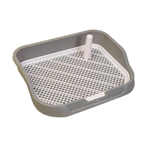 perfk Töpfchen für Hunde, Katzentoilette aus Netzgewebe, Hundetoilette, Trainingstoilette für Haustiere mit Gitter, tragbar für Welpen, Hunde, Hellgrau perfk Töpfchen für Hunde, Katzentoilette aus Netzgewebe, Hundetoilette, Trainingstoilette für Haustiere mit Gitter, tragbar für Welpen, Hunde, Hellgrau von perfk