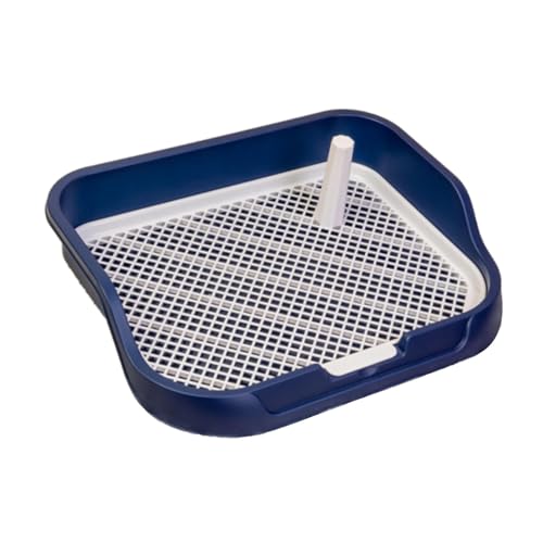 perfk Töpfchen für Hunde, Katzentoilette aus Netzgewebe, Hundetoilette, Trainingstoilette für Haustiere mit Gitter, tragbar für Welpen, Hunde, Navy blau perfk Töpfchen für Hunde, Katzentoilette aus Netzgewebe, Hundetoilette, Trainingstoilette für Haustiere mit Gitter, tragbar für Welpen, Hunde, Navy blau von perfk