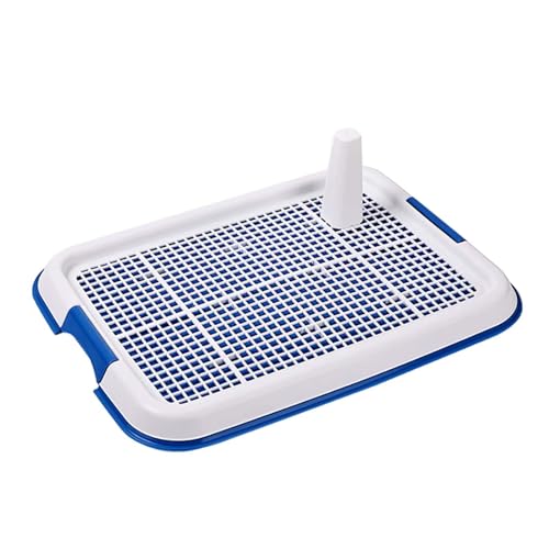 perfk Töpfchentrainer-Tablett, Hunde-WC-Tablett, Haustier-Katzentoilette für kleine, mittelgroße und große Hunde, Blau perfk Töpfchentrainer-Tablett, Hunde-WC-Tablett, Haustier-Katzentoilette für kleine, mittelgroße und große Hunde, Blau von perfk