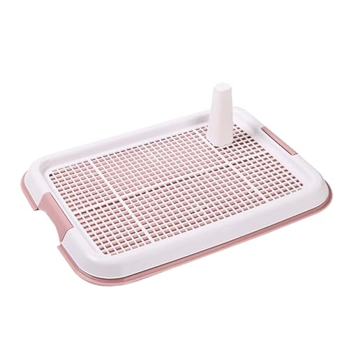 perfk Töpfchentrainer-Tablett, Hunde-WC-Tablett, Haustier-Katzentoilette für kleine, mittelgroße und große Hunde, ROSA perfk Töpfchentrainer-Tablett, Hunde-WC-Tablett, Haustier-Katzentoilette für kleine, mittelgroße und große Hunde, ROSA von perfk