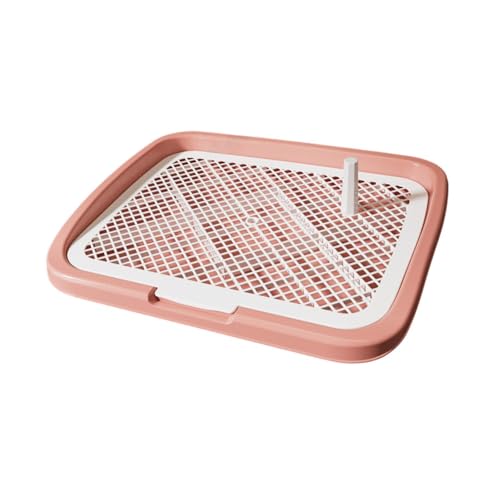 perfk Training Tablett Hunde Töpfchen Haustier Lieferungen Töpfchen Zug Ecke Haustierhund Toilettenhund Pee Pad Halter für kleine Hunde, Rosa perfk Training Tablett Hunde Töpfchen Haustier Lieferungen Töpfchen Zug Ecke Haustierhund Toilettenhund Pee Pad Halter für kleine Hunde, Rosa von perfk