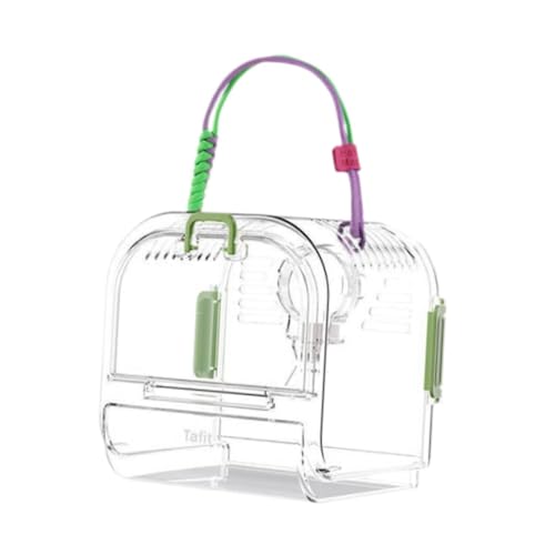 perfk Transportbox für Kleintiere, Tragetasche, atmungsaktive tragbare Transportkiste, Hamsterkäfig für Meerschweinchen, kleine Haustiere, Mäuse, GrÜn perfk Transportbox für Kleintiere, Tragetasche, atmungsaktive tragbare Transportkiste, Hamsterkäfig für Meerschweinchen, kleine Haustiere, Mäuse, GrÜn von perfk