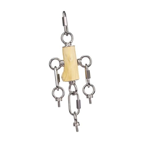 perfk Vogel-Kauspielzeug, verschleißfest, Holzklötze, Papageien-Spielzeug, Käfig-Hängespielzeug für Turteltauben, Wellensittiche, 9x23cm perfk Vogel-Kauspielzeug, verschleißfest, Holzklötze, Papageien-Spielzeug, Käfig-Hängespielzeug für Turteltauben, Wellensittiche, 9x23cm von perfk