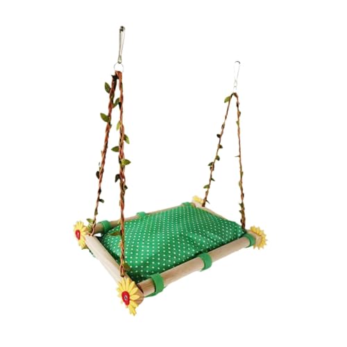 perfk Vogel Papagei Käfig Hängematte Vogel Sitzstangen Käfig Spielzeug Holz Liefert Papagei Stand Plattform Hängen Vogel Bett für Kanarienvögel Aras, GrÜn perfk Vogel Papagei Käfig Hängematte Vogel Sitzstangen Käfig Spielzeug Holz Liefert Papagei Stand Plattform Hängen Vogel Bett für Kanarienvögel Aras, GrÜn von perfk
