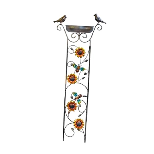 perfk Vogelbad mit Gitter im Freien, Hinterhof -Vintage -Dekor, Vogelbad Schüssel Gartenhof Dekor für Garten, Rasen, Terrasse, Blumenbeet, Biene perfk Vogelbad mit Gitter im Freien, Hinterhof -Vintage -Dekor, Vogelbad Schüssel Gartenhof Dekor für Garten, Rasen, Terrasse, Blumenbeet, Biene von perfk