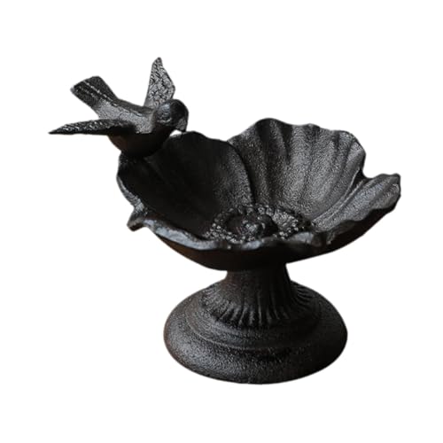 perfk Vogelbadeschale für den Garten mit Vogeldekoration, Futterstation für Blumenvögel am Zaun, für Park, Hof, Außenbereich, Terrasse, Geländer perfk Vogelbadeschale für den Garten mit Vogeldekoration, Futterstation für Blumenvögel am Zaun, für Park, Hof, Außenbereich, Terrasse, Geländer von perfk