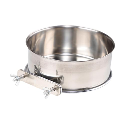 perfk Vogelfütterungsschale, Papageienfutterschale, Abnehmbarer Vogelkäfig, Wasserzufuhr, stabiles Käfigzubehör, Käfigbecher, Unzertrennlicher, Durchmesser 14 cm von perfk