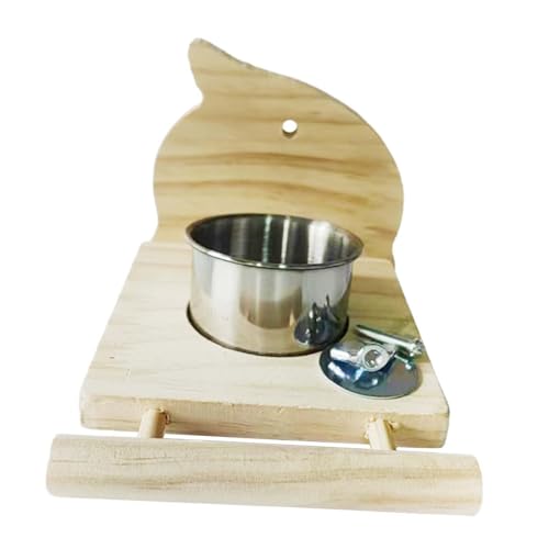 perfk Vogelperch mit Fütterungstasse, Vogelfutterfutterleiste, robuster hölzerner Barsch -Ständer für Conures afrikanische Grau, Vogel perfk Vogelperch mit Fütterungstasse, Vogelfutterfutterleiste, robuster hölzerner Barsch -Ständer für Conures afrikanische Grau, Vogel von perfk