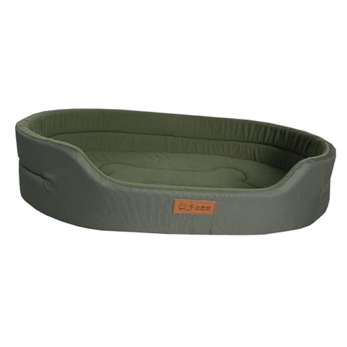 perfk Waschbares Haustierbett, rechteckiges, atmungsaktives Katzensofa, Hundebett, ovale Hundebettmatte mit niedrigen Vorderkanten, Welpenbett für Sofa in, Grün XL perfk Waschbares Haustierbett, rechteckiges, atmungsaktives Katzensofa, Hundebett, ovale Hundebettmatte mit niedrigen Vorderkanten, Welpenbett für Sofa in, Grün XL von perfk
