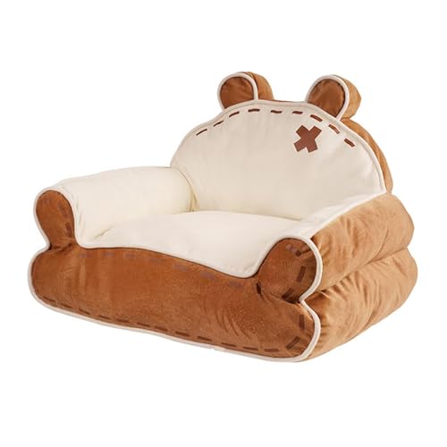 perfk Weiches, beruhigendes Katzenbett, Katzensofa und Armlehne, Bequeme Katzencouch, kleines Hundebett für kleine Hunde, Kätzchen, Katzen, Welpen perfk Weiches, beruhigendes Katzenbett, Katzensofa und Armlehne, Bequeme Katzencouch, kleines Hundebett für kleine Hunde, Kätzchen, Katzen, Welpen von perfk