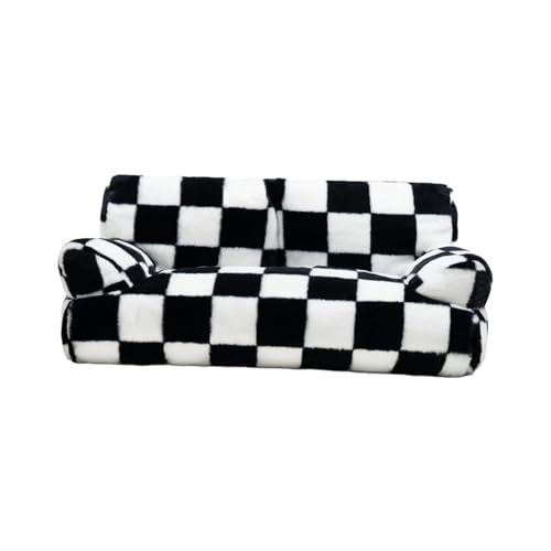 perfk Weiches, beruhigendes Katzensofa, Haustiercouch, rutschfeste Unterseite, für alle Jahreszeiten, bequemes Hundebett, Sofa, Flauschige Katzencouch für, Black S perfk Weiches, beruhigendes Katzensofa, Haustiercouch, rutschfeste Unterseite, für alle Jahreszeiten, bequemes Hundebett, Sofa, Flauschige Katzencouch für, Black S von perfk