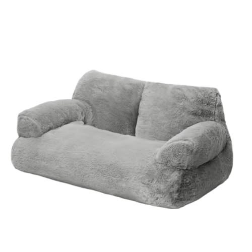 perfk Weiches, beruhigendes Katzensofa, Haustiercouch, rutschfeste Unterseite, für alle Jahreszeiten, bequemes Hundebett, Sofa, Flauschige Katzencouch für, Gray M perfk Weiches, beruhigendes Katzensofa, Haustiercouch, rutschfeste Unterseite, für alle Jahreszeiten, bequemes Hundebett, Sofa, Flauschige Katzencouch für, Gray M von perfk