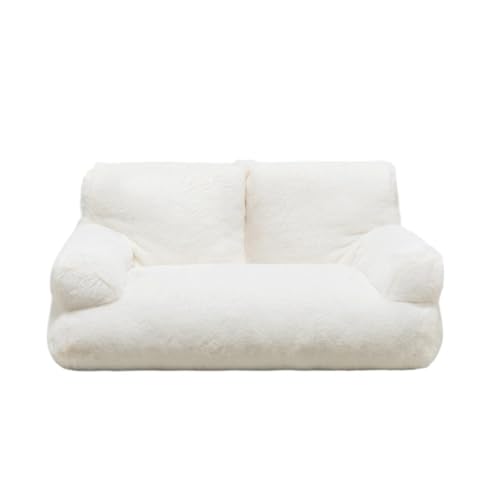 perfk Weiches, beruhigendes Katzensofa, Haustiercouch, rutschfeste Unterseite, für alle Jahreszeiten, bequemes Hundebett, Sofa, Flauschige Katzencouch für, White M perfk Weiches, beruhigendes Katzensofa, Haustiercouch, rutschfeste Unterseite, für alle Jahreszeiten, bequemes Hundebett, Sofa, Flauschige Katzencouch für, White M von perfk