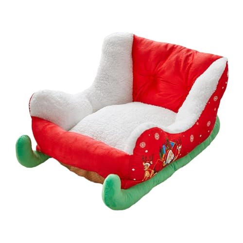 perfk Weihnachts-Haustierbett, Hundesofa, Bett, Couch, gemütliche Hundehütte, Haustierkissen, Haustierbett, Haustierschlittenmatte für perfk Weihnachts-Haustierbett, Hundesofa, Bett, Couch, gemütliche Hundehütte, Haustierkissen, Haustierbett, Haustierschlittenmatte für von perfk