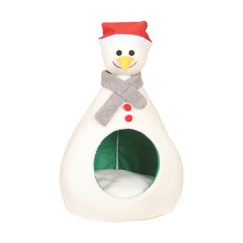 perfk Weihnachts-Katzenhaus, Haustierbett, beruhigendes Nickerchen, weich, Weihnachtsschmuck, warme Winter-Weihnachtshöhle für Katzen, Hunde, Kätzchen, L perfk Weihnachts-Katzenhaus, Haustierbett, beruhigendes Nickerchen, weich, Weihnachtsschmuck, warme Winter-Weihnachtshöhle für Katzen, Hunde, Kätzchen, L von perfk