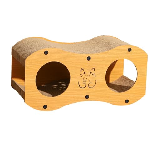 perfk Wellpappe, Katzenkratzbrett, für Hauskatzen, Katzenkratzspieltunnel, für Katzenversteck, Mittel perfk Wellpappe, Katzenkratzbrett, für Hauskatzen, Katzenkratzspieltunnel, für Katzenversteck, Mittel von perfk