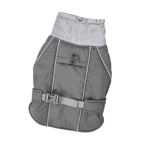 perfk Winter-Haustier-Hundemantel, Hundebrust, atmungsaktiv, ärmellos, multifunktional, wasserdicht, bequem, Hundeweste, Hundejacke, Grau perfk Winter-Haustier-Hundemantel, Hundebrust, atmungsaktiv, ärmellos, multifunktional, wasserdicht, bequem, Hundeweste, Hundejacke, Grau von perfk