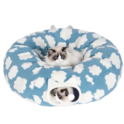 Pesen Katzentunnelbett mit weichem Kissen, Katzenspielzeug für Indoor-Katzen verbessert die Bindung zwischen Haustieren und Besitzern, fördert die Erkundung und befriedigt natürliche Instinkte für Pesen Katzentunnelbett mit weichem Kissen, Katzenspielzeug für Indoor-Katzen verbessert die Bindung zwischen Haustieren und Besitzern, fördert die Erkundung und befriedigt natürliche Instinkte für von pesen