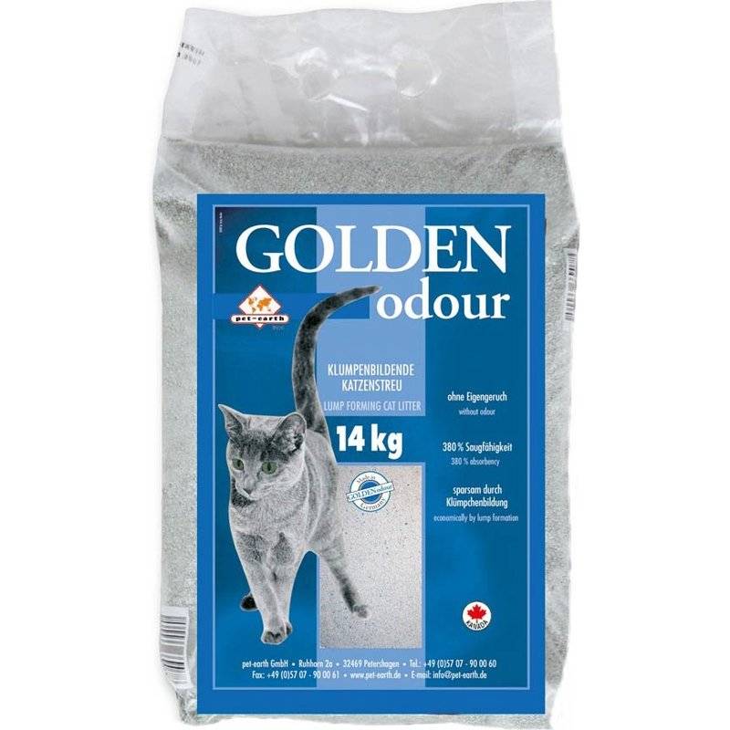 Golden Odour Klumpstreu - 14kg (1,18 € pro 1 kg) von pet-earth