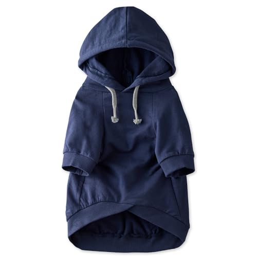Pet Passion 100% Bio-Baumwolle, Rocky – der Bequeme Hunde-Kapuzenpullover für kleine, mittelgroße und große Hunde, Marineblau, Größe S Pet Passion 100% Bio-Baumwolle, Rocky – der Bequeme Hunde-Kapuzenpullover für kleine, mittelgroße und große Hunde, Marineblau, Größe S von pet passion