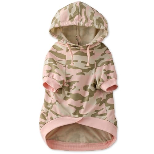 Pet Passion 100% Bio-Baumwolle Rocky – Der Bequeme Hunde-Kapuzenmantel für kleine, mittelgroße und große Hunde, Pink Camo, Größe S Pet Passion 100% Bio-Baumwolle Rocky – Der Bequeme Hunde-Kapuzenmantel für kleine, mittelgroße und große Hunde, Pink Camo, Größe S von pet passion