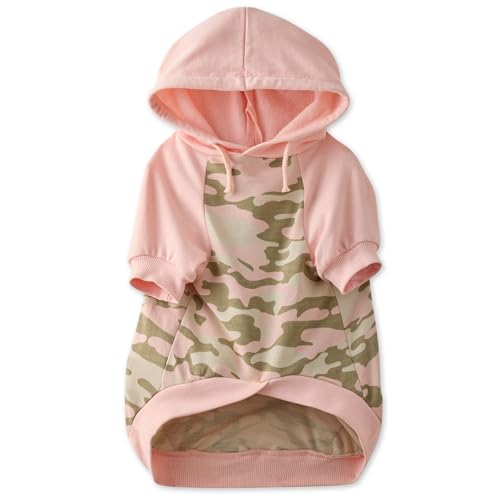 Pet Passion 100% Bio-Baumwolle Rocky – Der Bequeme Hunde-Kapuzenmantel für kleine, mittelgroße und große Hunde, Pink Half Camo, Größe L Pet Passion 100% Bio-Baumwolle Rocky – Der Bequeme Hunde-Kapuzenmantel für kleine, mittelgroße und große Hunde, Pink Half Camo, Größe L von pet passion
