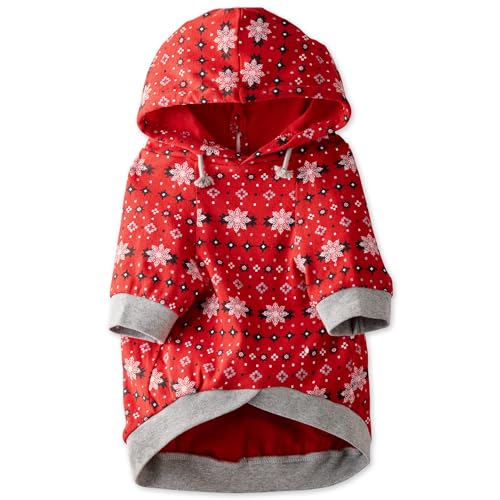 Pet Passion 100% Bio-Baumwolle Rocky – der Bequeme Hunde-Kapuzenmantel für kleine, mittelgroße und große Hunde, Rot Fair Isle, Größe S Pet Passion 100% Bio-Baumwolle Rocky – der Bequeme Hunde-Kapuzenmantel für kleine, mittelgroße und große Hunde, Rot Fair Isle, Größe S von pet passion