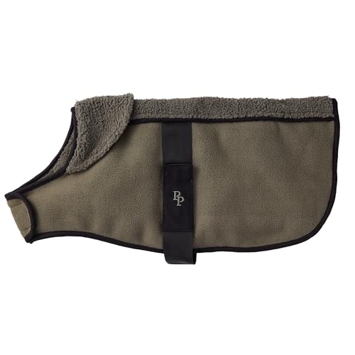 Pet Passion Aspen The Cozy Sherpa-Pullover für kleine, mittelgroße und große Hunde, veganes Sherpa-Larling, Olivgrün, Größe XXL (31,8–50 kg) von pet passion