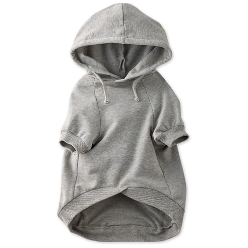 Pet Passion Hunde-Kapuzenpullover aus 100% Bio-Baumwolle, für kleine, mittelgroße und große Hunde, Grau meliert, Größe L Pet Passion Hunde-Kapuzenpullover aus 100% Bio-Baumwolle, für kleine, mittelgroße und große Hunde, Grau meliert, Größe L von pet passion