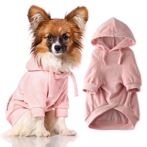 Pet Passion Hunde-Kapuzenpullover aus Bio-Baumwolle für kleine, mittelgroße und große Hunde, Rosa, Größe S Pet Passion Hunde-Kapuzenpullover aus Bio-Baumwolle für kleine, mittelgroße und große Hunde, Rosa, Größe S von pet passion
