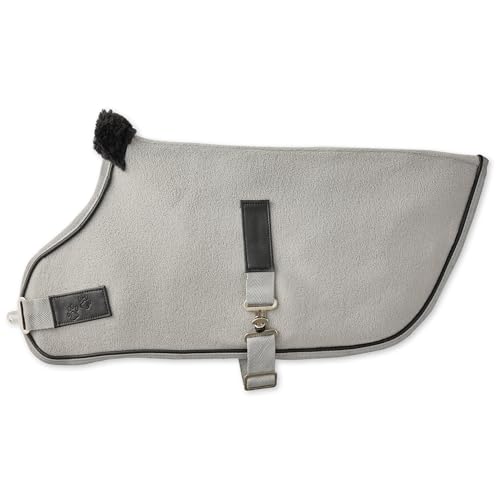 Pet Passion Hundemantel aus recyceltem Polarfleece, Haustierjacke für kleine, mittelgroße und große Hunde, Grau meliert, Größe M Pet Passion Hundemantel aus recyceltem Polarfleece, Haustierjacke für kleine, mittelgroße und große Hunde, Grau meliert, Größe M von pet passion