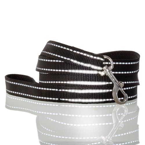 Pet Passion Reflektierende, langlebige Hundeleine, 2,1 m, für alle Haustierrassen, Schwarz, Einheitsgröße Pet Passion Reflektierende, langlebige Hundeleine, 2,1 m, für alle Haustierrassen, Schwarz, Einheitsgröße von pet passion