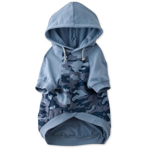 Pet Passion Rocky Hundemantel mit Kapuze für kleine, mittelgroße und große Hunde, 100% Bio-Baumwolle, Marineblau, Halb-Camouflage, Größe M Pet Passion Rocky Hundemantel mit Kapuze für kleine, mittelgroße und große Hunde, 100% Bio-Baumwolle, Marineblau, Halb-Camouflage, Größe M von pet passion