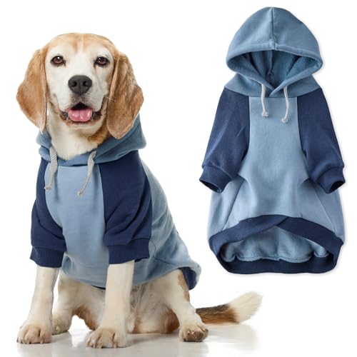Pet Passion Rocky II – Der extra bequeme Kapuzenpullover aus Bio-Baumwolle und recyceltem Polyester für kleine, mittelgroße und große Hunde, Marineblau, Farbblock, Größe M Pet Passion Rocky II – Der extra bequeme Kapuzenpullover aus Bio-Baumwolle und recyceltem Polyester für kleine, mittelgroße und große Hunde, Marineblau, Farbblock, Größe M von pet passion
