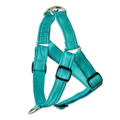Pet Passion Verstellbares Hundegeschirr aus recyceltem Band für alle Hunderassen, Türkis, Größe M Pet Passion Verstellbares Hundegeschirr aus recyceltem Band für alle Hunderassen, Türkis, Größe M von pet passion