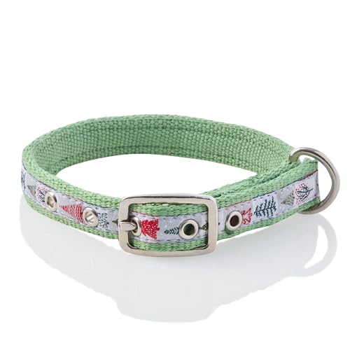 Pet Passion Verstellbares Hundehalsband aus recyceltem Band für alle Hunderassen, Piney Holiday, Größe XL Pet Passion Verstellbares Hundehalsband aus recyceltem Band für alle Hunderassen, Piney Holiday, Größe XL von pet passion