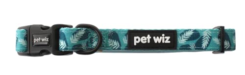 Hundehalsband mit Neopren-Polsterung, verstellbar, mit robustem D-Ring, in bezaubernden Designs (Walkies in the Wild), Größe XS von pet wiz