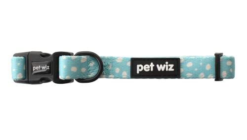Verstellbares Hundehalsband mit Neopren-Polsterung, mit robustem D-Ring, in bezaubernden Designs (Dotty About You, Größe XL) von pet wiz