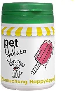 petGelato Eismischung - in der Sorte: HappyApple mit Molke - 44g - Hundeeis/Katzeneis/Pferdeeis von Ewbob