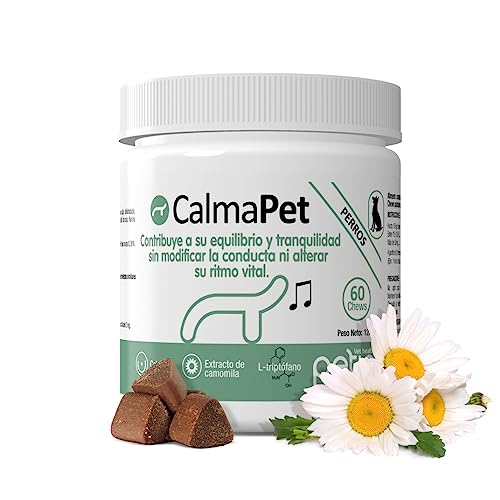 petia Vet health Calmapet Nahrungsergänzungsmittel für Hunde, 60 Chews, ohne Sekundäreffekte von petia Vet health