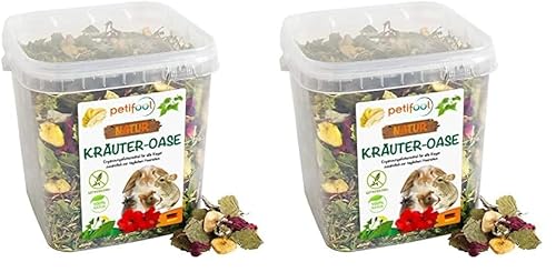 petifool Kräuter Oase 370g - Ergänzungsfutter für Nager - natürliches Nagerfutter für Kaninchen, Meerschweinchen, Hamster, Chinchilla & mehr - ohne künstliche Zusätze - 100% Natur -artgerechtes Futter petifool Kräuter Oase 370g - Ergänzungsfutter für Nager - natürliches Nagerfutter für Kaninchen, Meerschweinchen, Hamster, Chinchilla & mehr - ohne künstliche Zusätze - 100% Natur -artgerechtes Futter von petifool