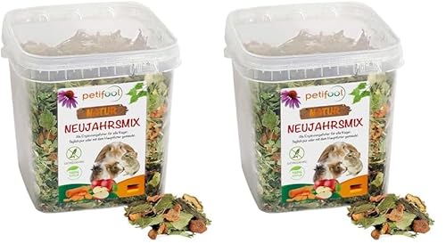 petifool Neujahrsmix 410g - Ergänzungsfutter für Nager - natürliches Nagerfutter für Kaninchen, Meerschweinchen, Hamster, Chinchilla & mehr - ohne künstliche Zusätze - 100% Natur - artgerechtes Futter petifool Neujahrsmix 410g - Ergänzungsfutter für Nager - natürliches Nagerfutter für Kaninchen, Meerschweinchen, Hamster, Chinchilla & mehr - ohne künstliche Zusätze - 100% Natur - artgerechtes Futter von petifool
