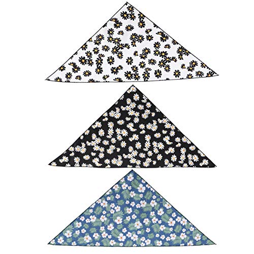Hund Triangle Scarf Baumwolle PET HANDKER Chiefs Daisy Muster Charme Headband FRÜHLINGS Sommer (S) von petjoyful