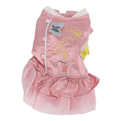 Pet Chinese Style Kleidung weicher atmungsaktivem Hund Cheongsam Satinanzug für kleine Hunde Katzen (M) von petjoyful
