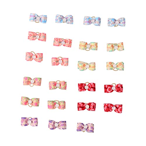Pet Hair Bows Cute Assorted Dog Grooming Bows with Rubber Bands for Dog Cat Accessories Pet Hair Bows Cute Assorted Dog Grooming Bows with Rubber Bands for Dog Cat Accessories von petjoyful