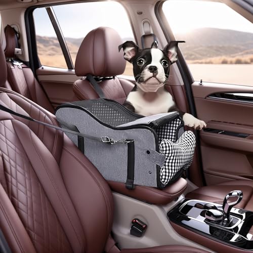 Mittelkonsole Hundeautositz, Haustier-Welpen-Autositz, Mittelkonsole, Armlehne für kleine Hunde von petmix