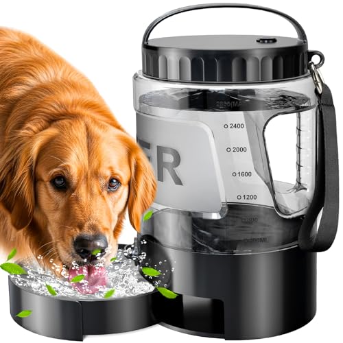 PETNF Tragbare Hunde-Wasserflasche für Reisen, Wassernapf für Hunde, auslaufsicher, geeignet für große Haustiere, ein Muss für Outdoor, Camping, Wandern, Strand, Jagd und andere Szenen PETNF Tragbare Hunde-Wasserflasche für Reisen, Wassernapf für Hunde, auslaufsicher, geeignet für große Haustiere, ein Muss für Outdoor, Camping, Wandern, Strand, Jagd und andere Szenen von petnf