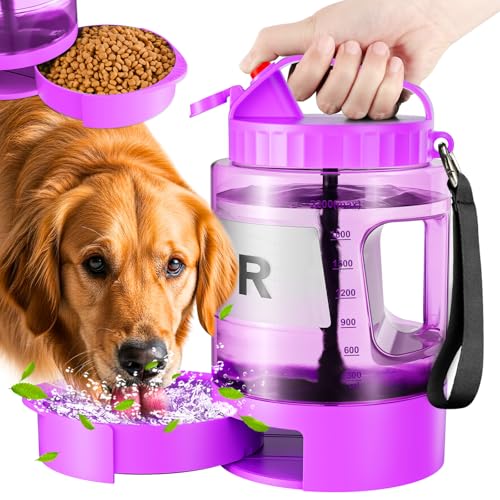 Tragbare Hunde-Wasserflaschen-Schüssel – Reise-Wassernapfspender für Hunde, auslaufsicher, geeignet für große Haustiere, ein Muss für Outdoor, Camping, Spazierengehen, Strand, Jagd und andere Szenen von petnf